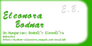 eleonora bodnar business card